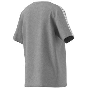 Luźny bawełniany T-shirt dla dziewczynek adidas Essentials Boyfriend 3-Stripes image-6