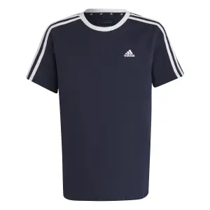 Camiseta suelta de algodón para niñas adidas 3-Stripes Essentials Boyfriend image-0