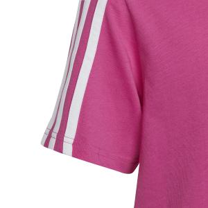 Luźny bawełniany T-shirt dla dziewczynek adidas 3-Stripes Essentials Boyfriend image-2