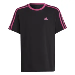 Camiseta suelta de algodón para niñas adidas 3-Stripes Essentials Boyfriend image-1