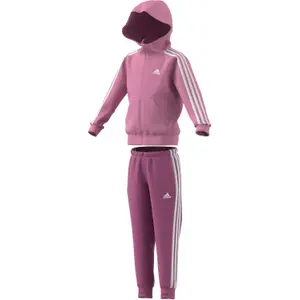 Træningsdragt til børn adidas 3-Stripes Essentials Shiny image-1