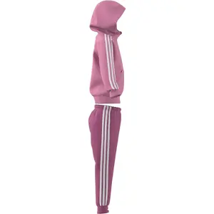 Træningsdragt til børn adidas 3-Stripes Essentials Shiny image-3