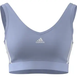 Soutien com almofadas amovíveis para mulheres adidas Essentials 3-Stripes image-1