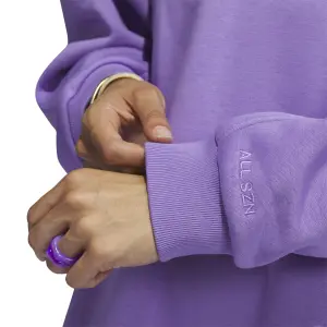 Felpa donna girocollo oversize adidas image-5