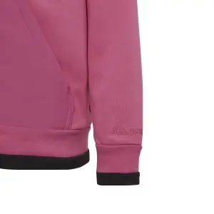 Kid's zip-up hooded track jacket adidas All SZN image-4