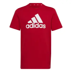 Koszulka z dużym logo z bawełny dla dzieci adidas Essentials image-0