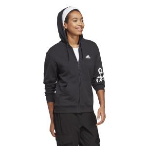 Sweat sudadera con cremallera para mujer adidas Essentials Linear French Terry image-5