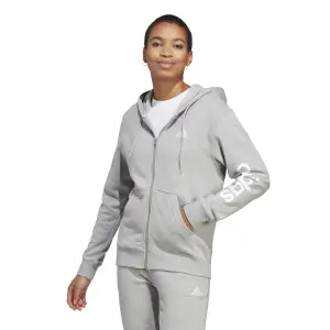 Sweat zipped hoodie for women adidas Essentials Linear French Terry image-6