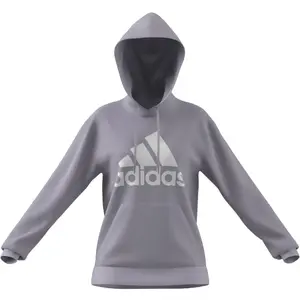 Sweatshirt regular hooded fleece woman adidas Essentials Big Logo image-1