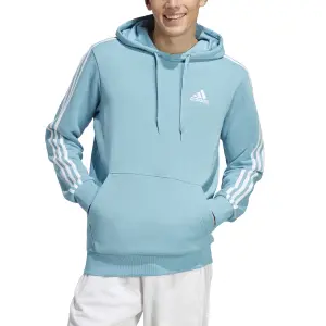 Sweatshirt hooded fleece adidas Essentials 3-Stripes image-2