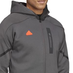 Sweatshirt bluza z kapturem z pełnym zamkiem błyskawicznym adidas Designed for Gameday image-5