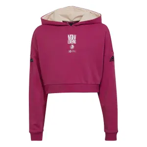 Dziewczęca bluza z kapturem crop adidas ARKD3 image-0