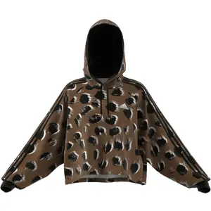 Felpa con cappuccio da donna con stampa animalier adidas 3-Stripes Essentials image-3