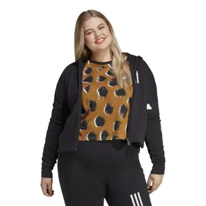 Sweatshirt women's slim-fit zip-up hooded adidas Mission Victory (GT) image-2