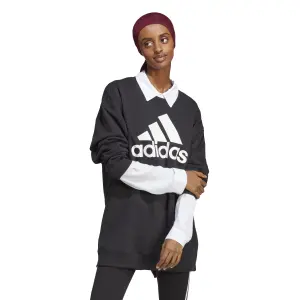 Women's oversized fleece sweatshirt adidas Essentials Big Logo image-1