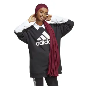 Women's oversized fleece sweatshirt adidas Essentials Big Logo image-4