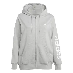 Fleece hoodie met rits voor dames adidas Essentials Linear (GT) image-0
