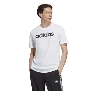 Linear embroidered logo t-shirt single jersey adidas Essentials image-2