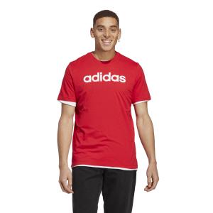 Linear embroidered logo t-shirt single jersey adidas Essentials image-1