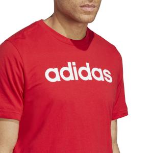Linear embroidered logo t-shirt single jersey adidas Essentials image-5