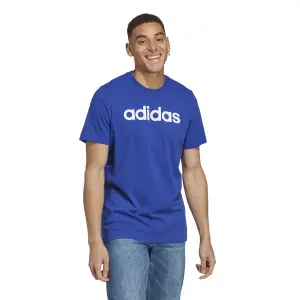 Camiseta con logotipo bordado lineal jersey sencillo adidas Essentials image-2
