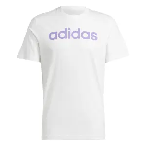 Camiseta con logotipo bordado lineal jersey sencillo adidas Essentials image-0