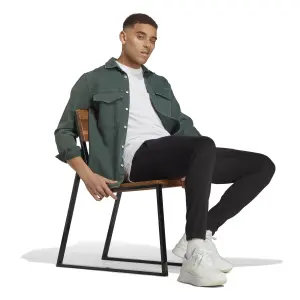 Calças de jogging justas em jersey adidas Essentials Badge of Sport image-2