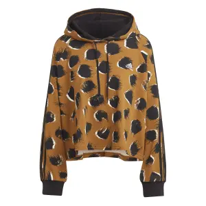 Sudadera con capucha con estampado de animales para mujer adidas 3-Stripes Essentials (GT) image-0