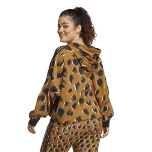 Sudadera con capucha con estampado de animales para mujer adidas 3-Stripes Essentials (GT) image-3
