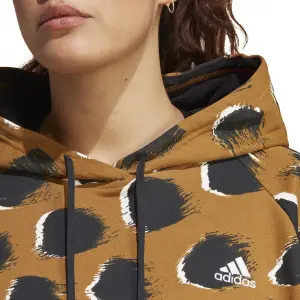 Sudadera con capucha con estampado de animales para mujer adidas 3-Stripes Essentials (GT) image-5