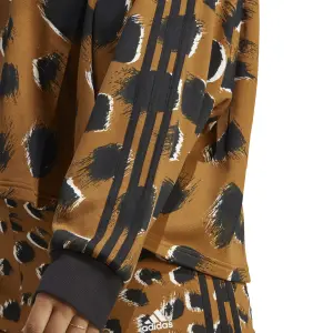 Sudadera con capucha con estampado de animales para mujer adidas 3-Stripes Essentials (GT) image-6