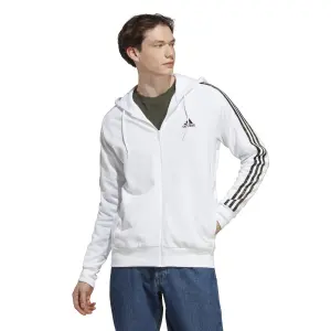 Zip-up hooded tracksuit jacket adidas 3-Stripes Essentials French Terry image-1