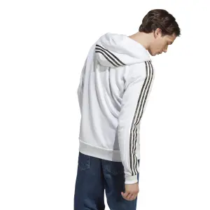 Zip-up hooded tracksuit jacket adidas 3-Stripes Essentials French Terry image-4