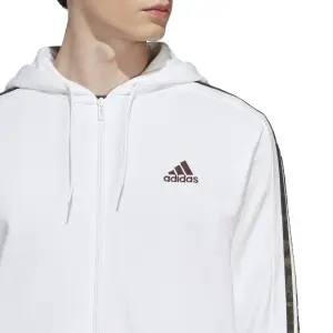 Zip-up hooded tracksuit jacket adidas 3-Stripes Essentials French Terry image-6