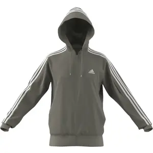 Sweatshirt full zip hoodie adidas Essentials French Terry 3-Stripes image-3