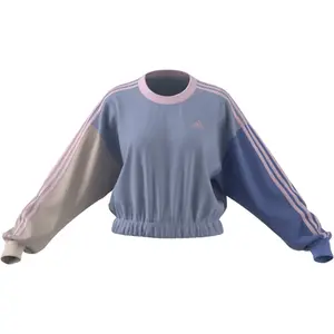Felpa crop da donna adidas Essentials 3-Stripes image-0