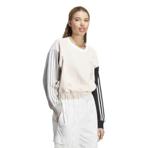 adidas Essentials 3-Stripes Womens Cropped Sweatshirt image-1