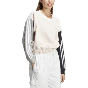 adidas Essentials 3-Stripes Womens Cropped Sweatshirt image-3