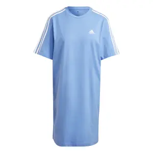 Vestido camisero boyfriend de mujer adidas Essentials 3-Stripes Single image-0