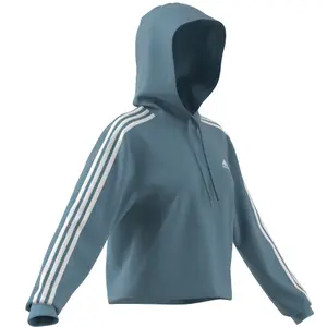 Sweatshirt hooded court fleece woman adidas Essentials 3-Stripes image-4