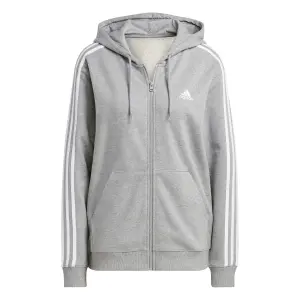 Sweatshirt regelmäßigen Full Zip Kapuze Molton Frau adidas Essentials 3-Stripes image-0
