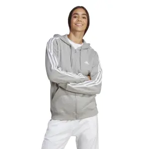 Sweatshirt regelmäßigen Full Zip Kapuze Molton Frau adidas Essentials 3-Stripes image-1