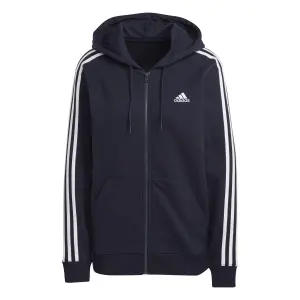 Sweatshirt regelmäßigen Full Zip Kapuze Molton Frau adidas Essentials 3-Stripes image-0