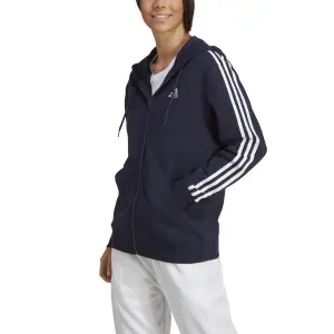 Sweatshirt regelmäßigen Full Zip Kapuze Molton Frau adidas Essentials 3-Stripes image-2