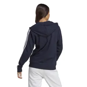 Sweatshirt regelmäßigen Full Zip Kapuze Molton Frau adidas Essentials 3-Stripes image-4
