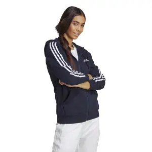 Sweatshirt regelmäßigen Full Zip Kapuze Molton Frau adidas Essentials 3-Stripes image-3