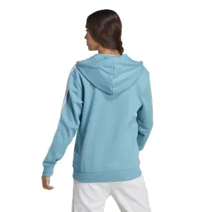 Huvtröja med hel dragkedja för kvinnor adidas Essentials 3-Stripes French Terry Regular image-4