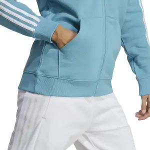 Huvtröja med hel dragkedja för kvinnor adidas Essentials 3-Stripes French Terry Regular image-6