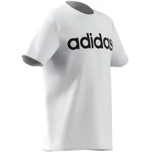Camiseta de algodón con logotipo para niños adidas Essentials Linear image-3