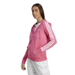 Sweatshirt women's hooded zipped fleece adidas Essentials 3-Stripes image-1
